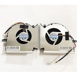 Fleshy Leaf CPU+GPU Cooling Fan Replacement for MSI GE75 Raider GP75 GL75 WE75 MS-17E7 MS-17E5 MS-17E4 MS-17E2 Series Laptop PABDD06015SL N414 N417 DC5V 0.55A Fan