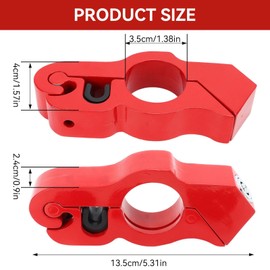 Motorcycle Handlebar Lock, Anti Theft Grip Handle Lock Motorcycle Handlebar Throttle Brake Lock Dirt Bike Lock Moped Locks Motorcycle Handle Lock Bicycle Break for Scooter ATVs