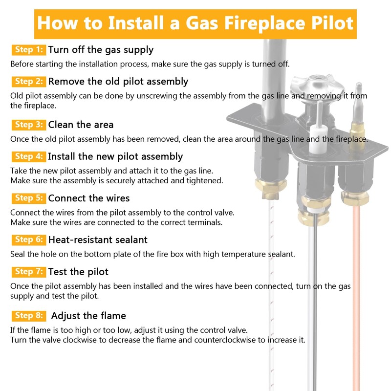 Criditpid 69L18 Pilot Assembly Propane Gas (LP) for Lennox Elite,
