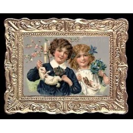 Unbranded Easter Kids Miniature Dollhouse Picture