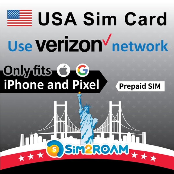 USA Verizon SIM Card 28 Days | Carte SIM US