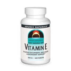 Source Naturals Vitamin E, 400 iu Fat-Soluble Antioxidant - 250 Tablets