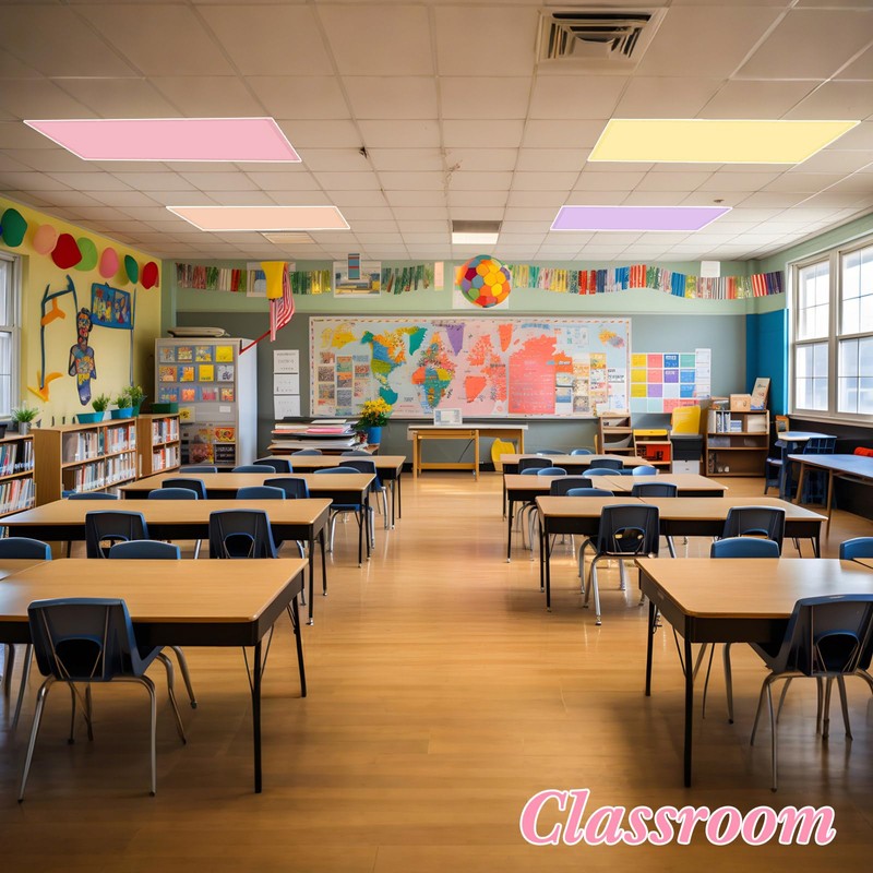 VIHOSE 6 Pcs Fluorescent Light Covers for Ceiling Lights Classroom