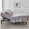 Kingnex Striped Split Top California King Sheets Sets for Adjustable