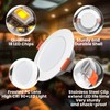 3 Inch RV Recessed Ceiling Lights 12V 3W 3000K, 6-Pack