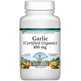 Garlic (Certified Organic) - 450 mg (100 Capsules, ZIN: 517695) - 3 Pack