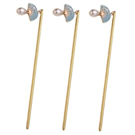 Vaguelly 3pcs Vintage Hair Stick Retro Bun Hair Holder for Women Stylish Accessories for Elegant Updos