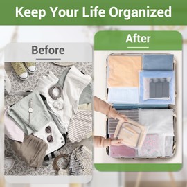 Svaldo Ziplock Bags for Clothes, 25Pcs 25 * 30cm Clothes Storage Bags with Zips, Frosted Plastic Bags, Hospital Bag Organiser, Luggage Organiser Bags for Clothes, Cosmetics (with Vent Holes)