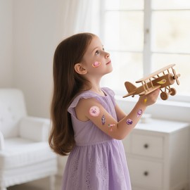 Two The Moon Birthday Temporary Tattoos - 280+ Outer Space 2nd Birthday Decorations for Girl Pink Moon Star Astronaut Tattoo Stickers for 2 Years Old Kids Space Planet Theme Party Favors Supplies