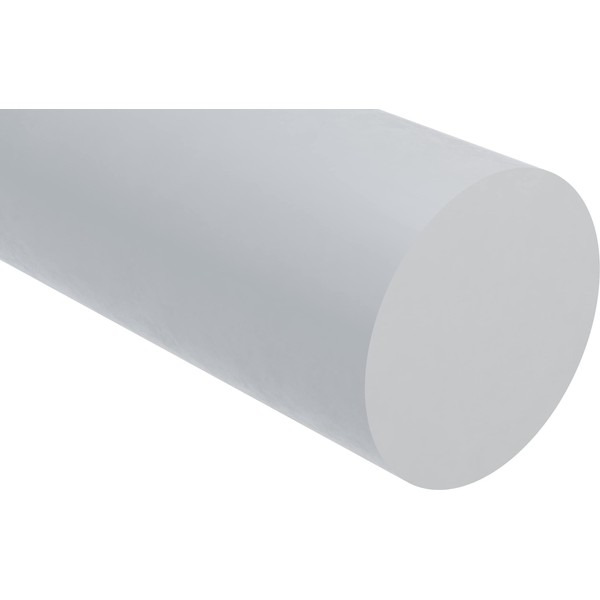 Extruded Nylon 6/6 Round Rod, Natural, 12" Length x 1-3/8"