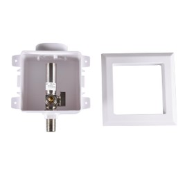 EFIELD Sweat Pre-assembled Dishwasher Outlet Box, 1/2-Inch MIP Inlet with Installed 1/4-Turn Stop Angle Valve With Stainless Steel Water Hammer Arrestor,(DW013)