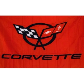 Generic CORVETTE RED  FLAG 3X5 POLYESTER