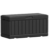 Greesum Greesum 82 Gallon Resin Deck Box Large Outdoor Storage