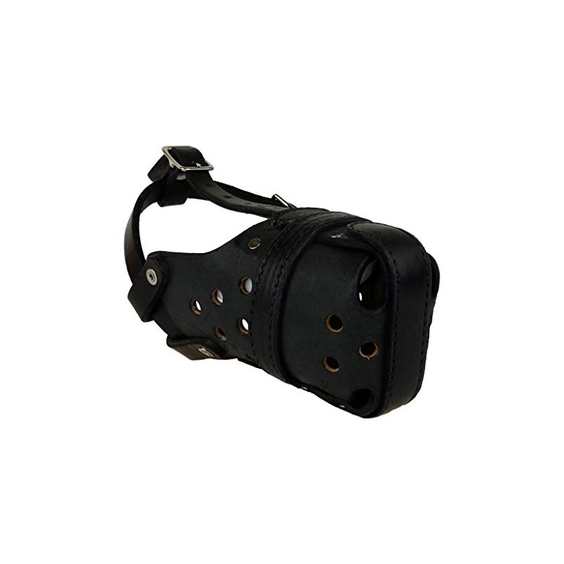 RedLine K-9 Leather Agitation Police Dog Muzzle (Small)