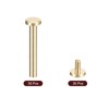 sourcing map 30Pack Brass Chicago Screws, 30x8mm Flat Head Screw