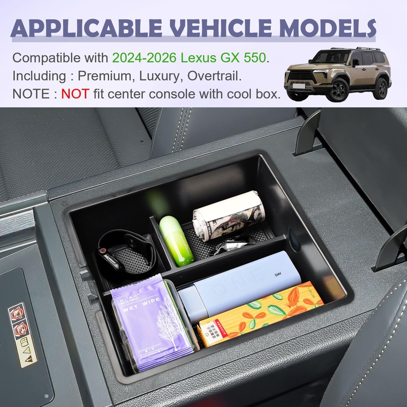 RUNROAD Center Console Organizer Tray Compatible with 2024 2025 2026