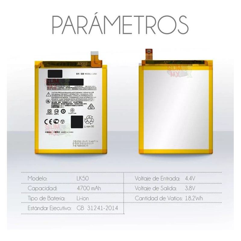 Slim Company Bateria Pila Compatible Con Moto G60s Xt2133-1 Lk50
