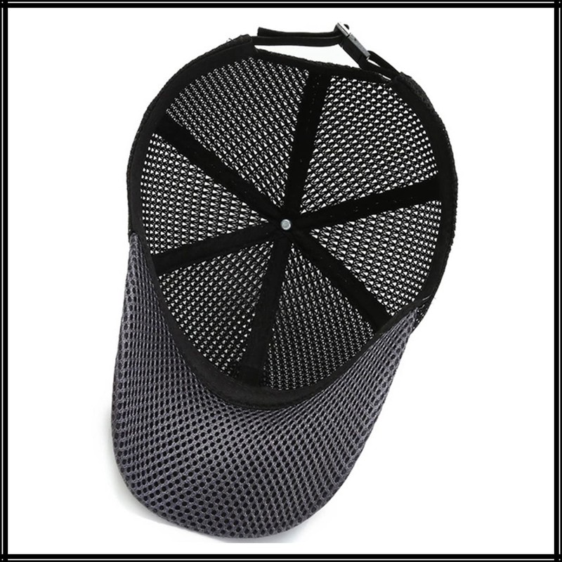 White Fang CA514 Golf Logo Mesh Cap, Running, Sports, Lightweight,
