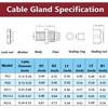 HUAZIZ 50pcs Cable Gland Waterproof Adjustable 3-13mm PG7 PG9 PG11