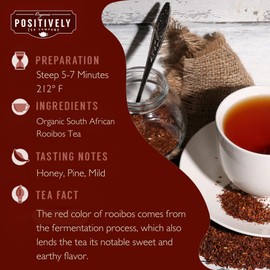 Organic Positively Tea Company, South African Rooibos Tea, Loose Leaf, 16 Ounce