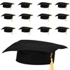 U. S. Toy Kindergarten Black Graduation Caps w/Gold Tassel, Preschool