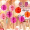 Xiksxitn Paper Honeycomb Balls Decorations - 12 Pack Hanging Tissue