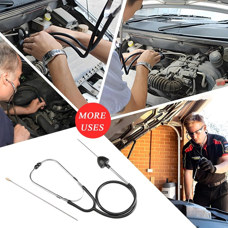 Yourkar Car Engine Mechanics Stethoscope, Stainless Steel Auto Engine Diagnostic