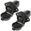 ETUKER 2 x 12 V 25 A Waterproof Trailer Socket