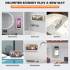 Waterproof Phone Holder for Shower, 360° Rotation Wall Mounted Shower