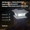 SIEDiNLAR Solar Post Lights Outdoor Glass LED Fence Cap Light
