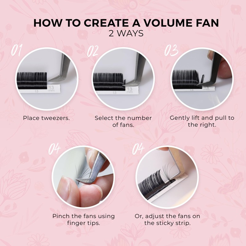 LLBA Volume Eyelash Extension Multi Selections from 0.03 to 0.2,