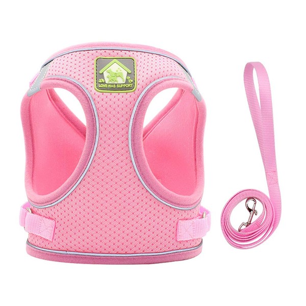 Reflective Dog Harness for Medium-Small Dogs Breathable Mesh Adjustable Vest/Walk-in
