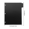 5 Sheets tag labels binders binder clips binder paper dividers