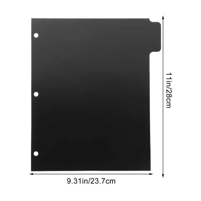 5 Sheets tag labels binders binder clips binder paper dividers