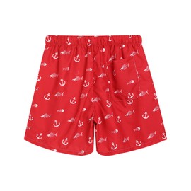 Guliorts Men's Dissolving Swim Shorts Prank Trunks Funny Gift for Brother Boyfriend Bachelor Beach Party in The Swimming Pool Fish Red S