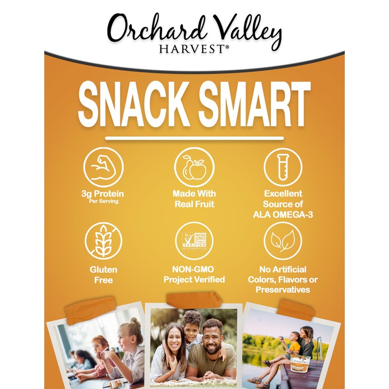 Orchard Valley Harvest Omega-3 Mix, 1 Ounce Bags (Pack of