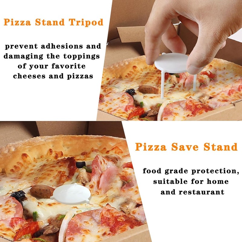 JIMCOM 100 Pcs Pizza Saver, Saver Stand Pizza Box Stacks