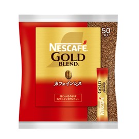 Nestle Commercial Stick Coffee Nescafe Gold Blend, Caffeine-less, 0.07 oz (2 g) x 50 P