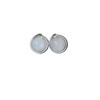 Stud Earrings Moonstone Gemstone Silver-Pl