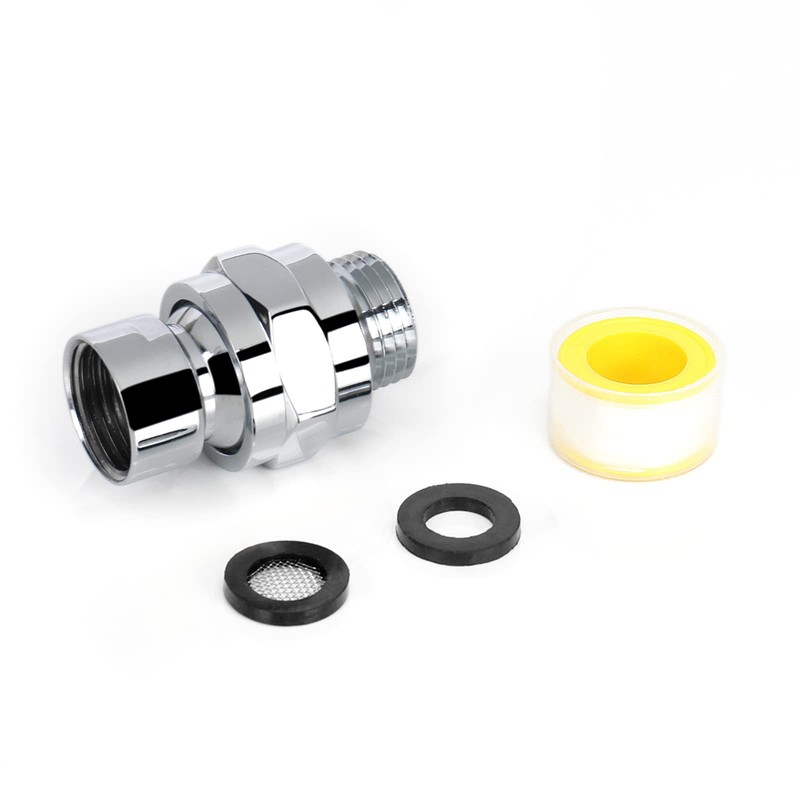 NearMoon Shower Head Swivel Ball Adapter - Solid Brass Shower