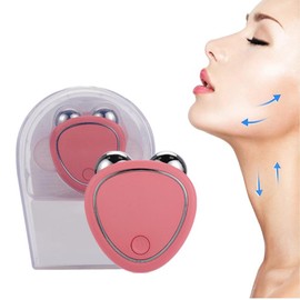 Microcurrent Face Massager Roller Facial Massager Face Lifting Firming Double Roller Massager Beauty Skin Care Tool Gift for Women