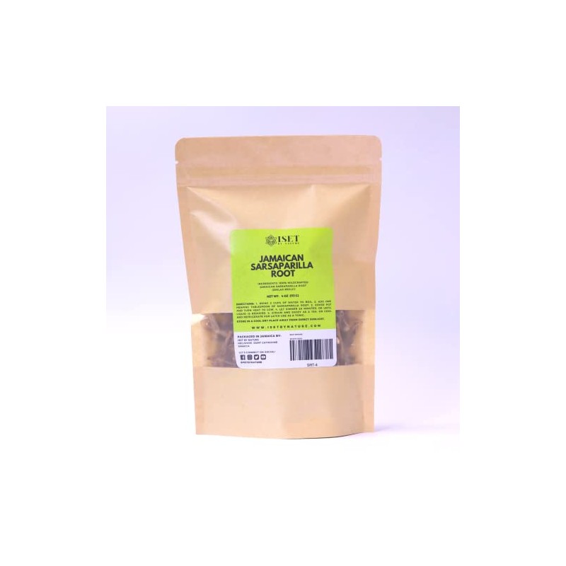 Jamaican Sarsaparilla Root, Wildcrafted Whole Roots, Cut and Sifted (4,