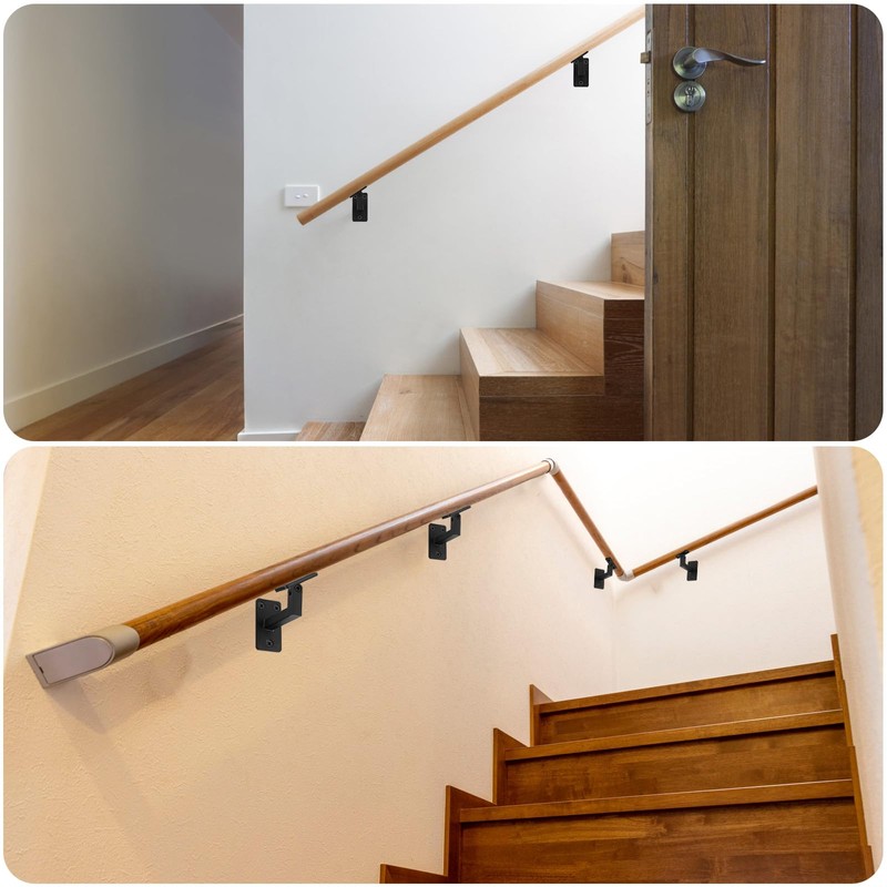 Patioer Adjustable Handrail Bracket, 3" Heavy Duty Swivel Hand Rail