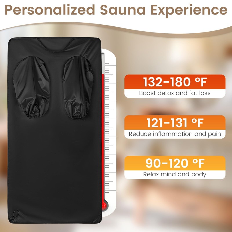 ARLIME Infrared Sauna Blanket, Portable Full-Body Home Sauna Blanket, Wraps,