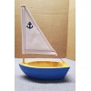 Teleflora Flower Vase Blue Ceramic Captain Boat Teleflora 4 Dad