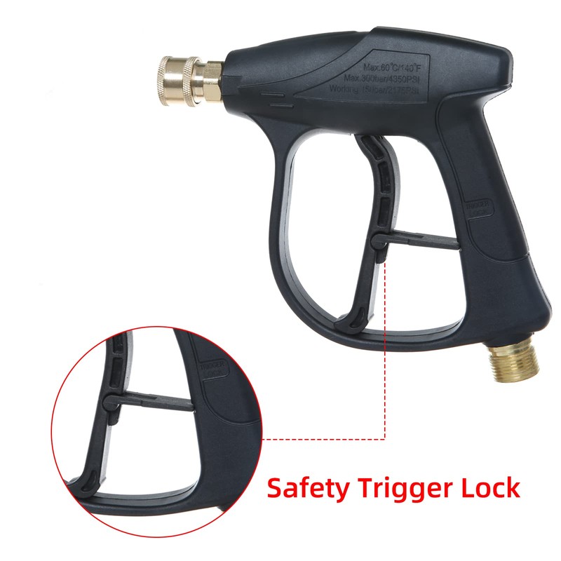 Sooprinse High Pressure Washer Gun 3000 PSI Max, Power Washer