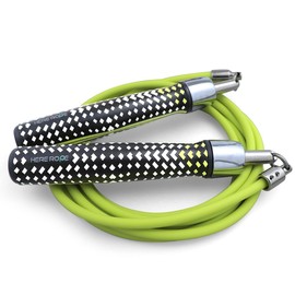 HEREROPE 1/4LB Weighted Jump Rope for Speed, Cardio, Boxing & Workout, Skipping Rope with Ball-bearing, Comfortable & Ergonomic Grip, Tangle Free Cable, Jump Ropes for Men Women Fitness