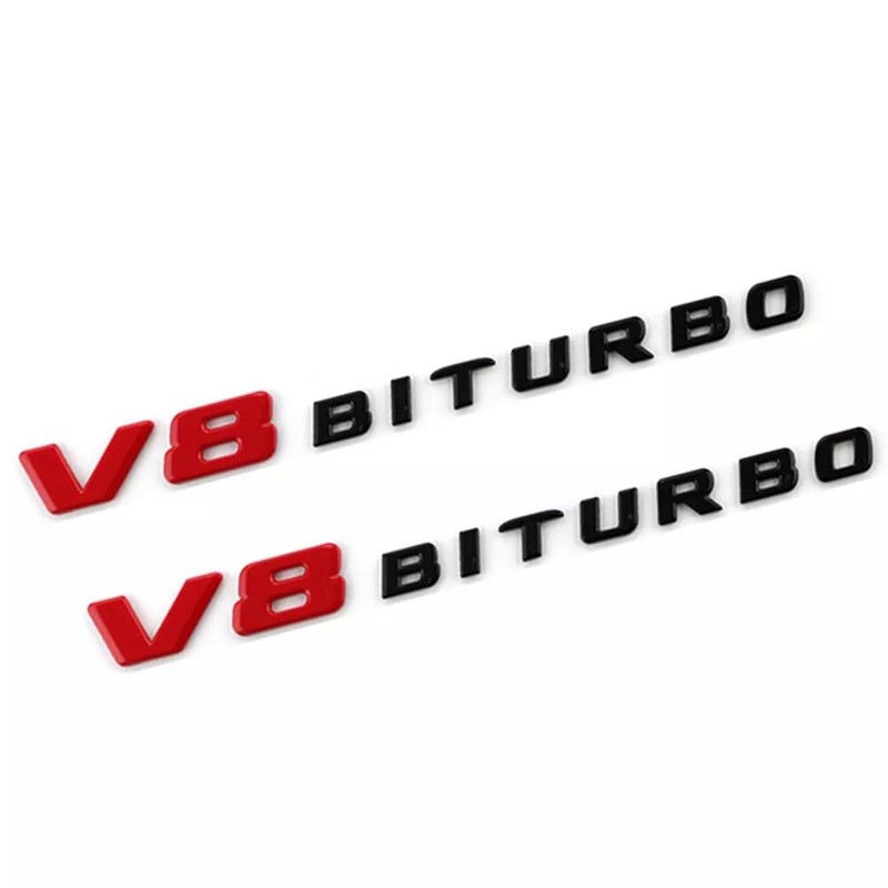 2PCS 2017+ V8 Biturbo Left & Right Side Decal Badge