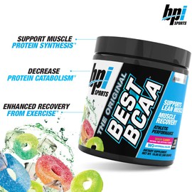 BPI Sports BPI Sports Best BCAA - BCAA Powder - Branched Chain Amino Acids - Muscle Recovery - Muscle Protein Synthesis - Lean Muscle - Improved Performance C Hydration C Sour Candy - 35 Servings - 12.34 oz.