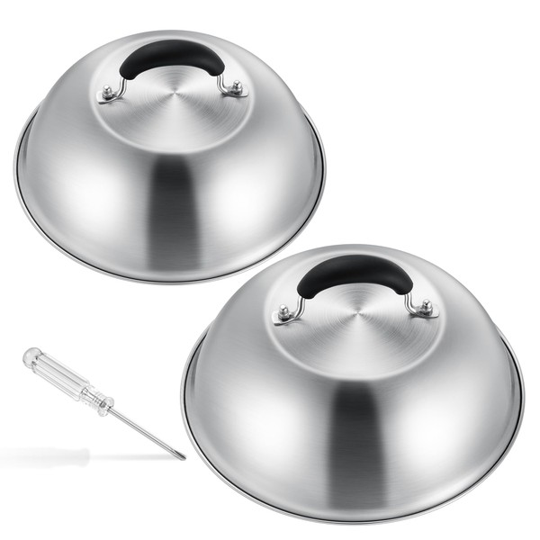 Joyfair Cheese Melting Dome, 9.8 Inch Stainless Steel Basting Cover